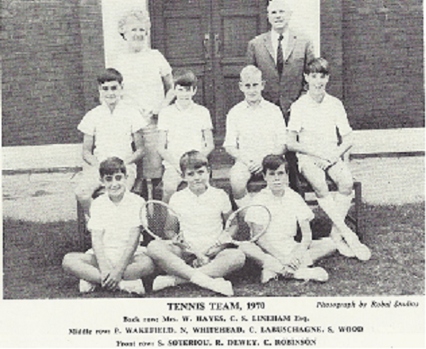 Milton Junior Tennis 1970